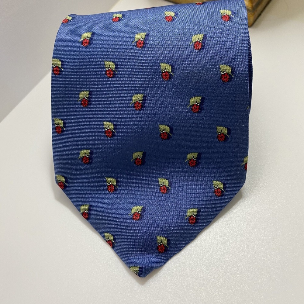Brooks Brothers‎ Makers Tie Lady Bug Leaf Silk Made in USA